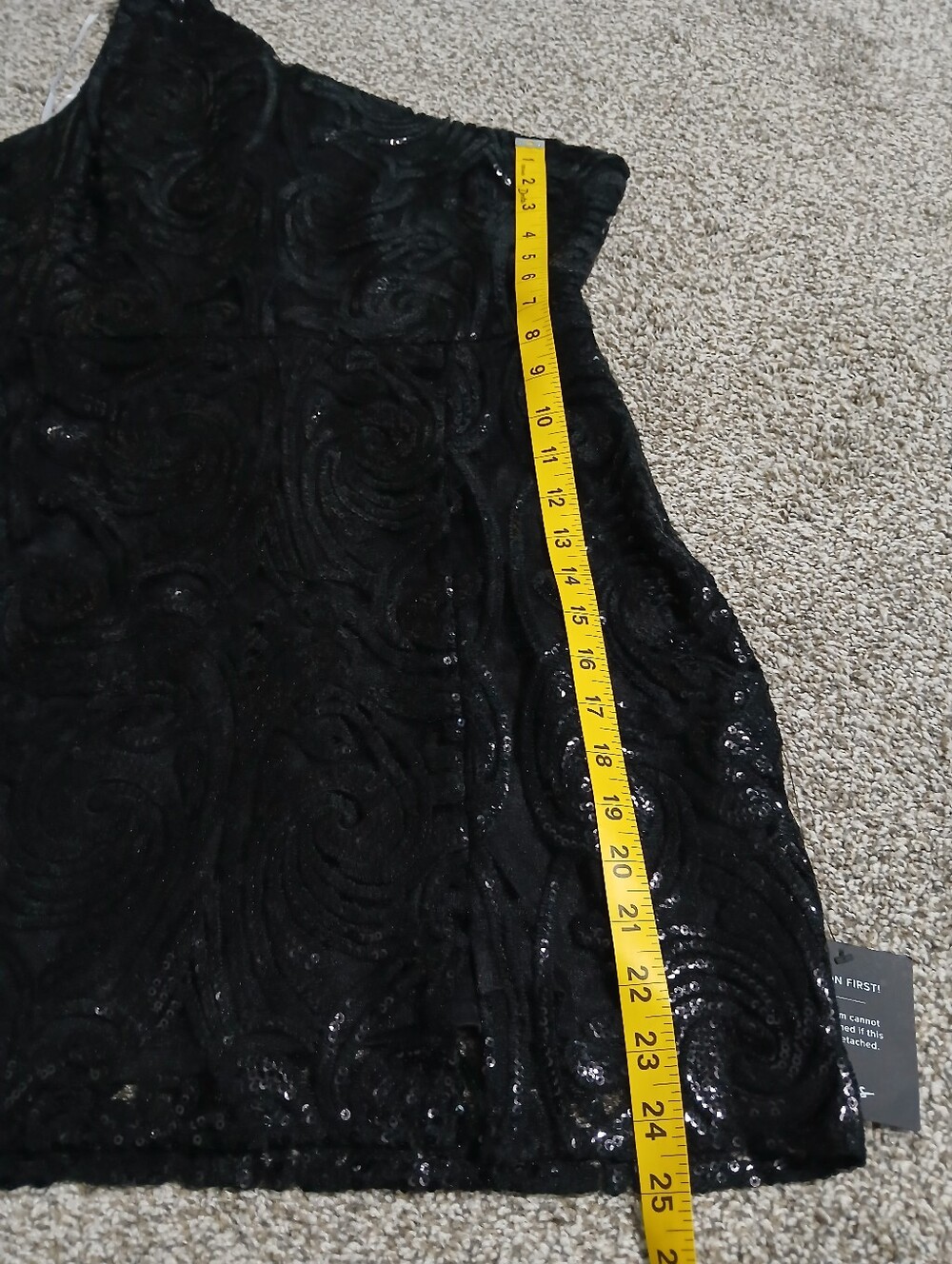 Lulu's Black One-Shoulder Sequin Mini Dress - Picture 8 of 16